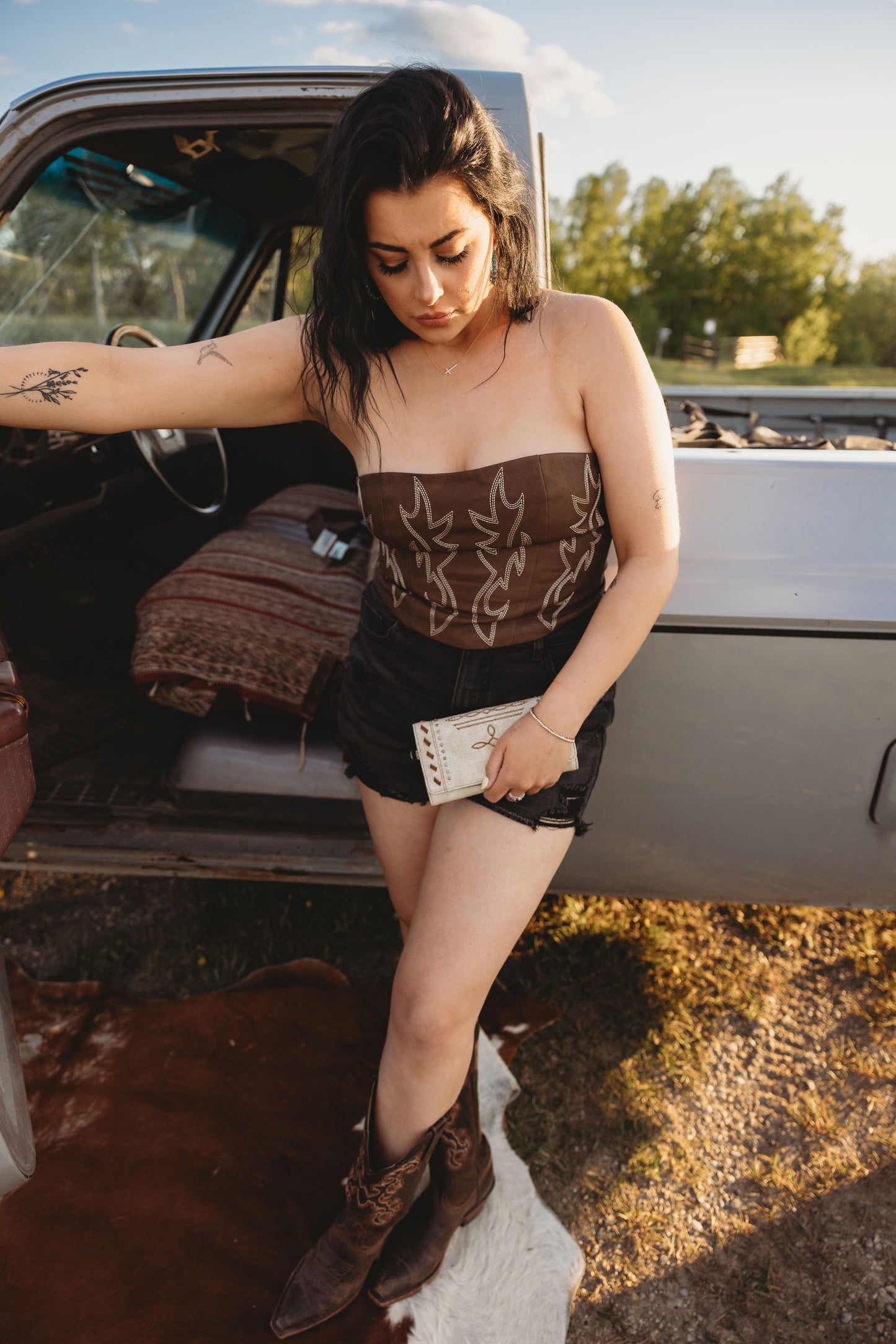 Leather Corset Top