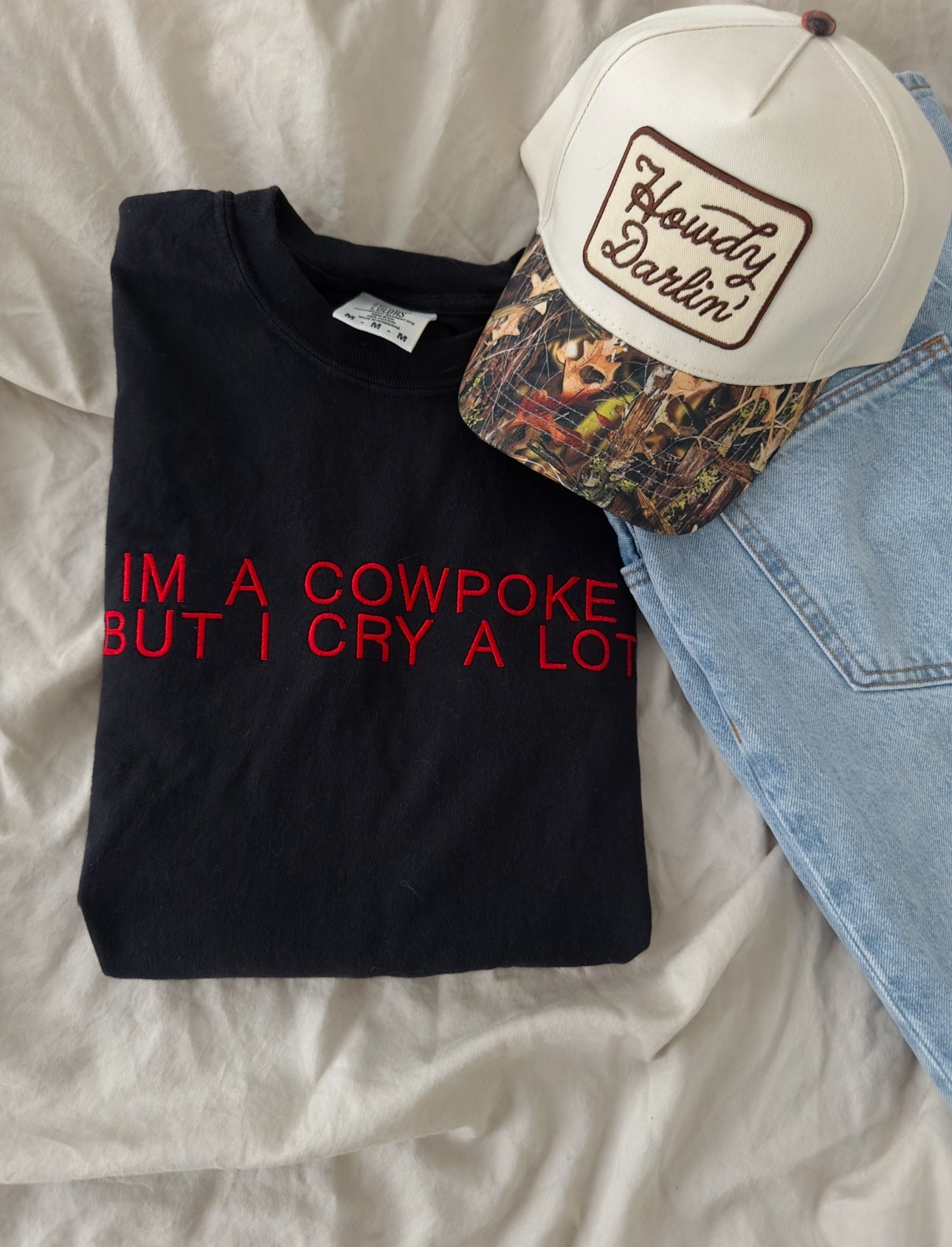Cowpoke Embroidered Tee