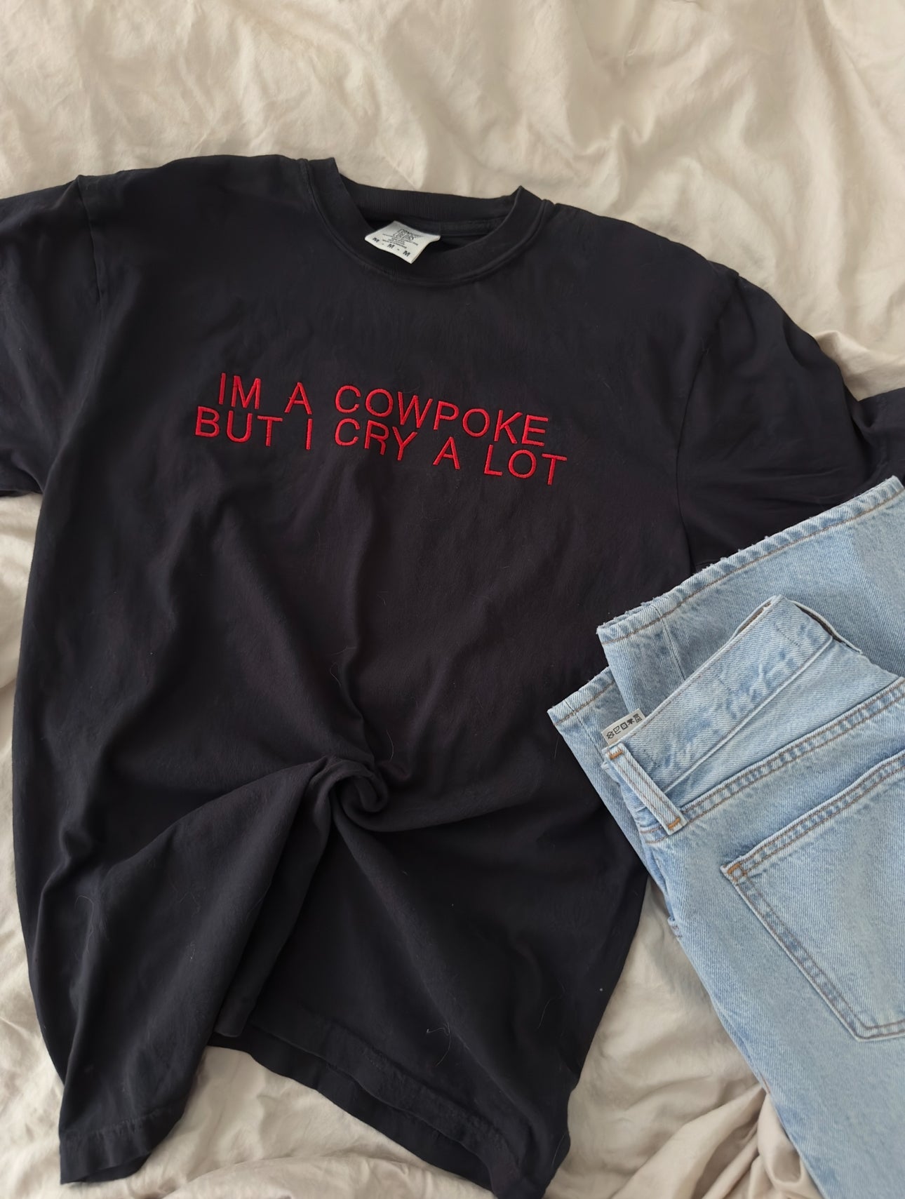 Cowpoke Embroidered Tee