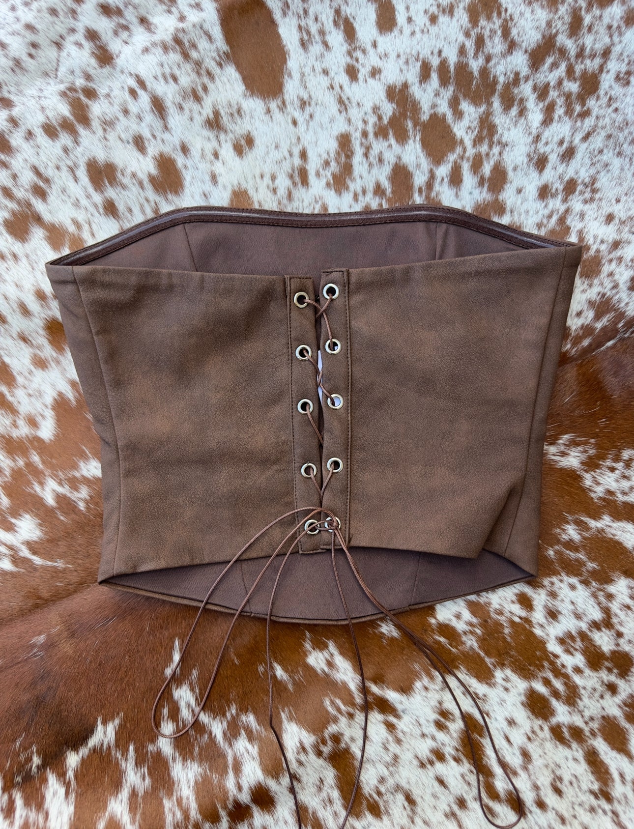 Leather Corset Top