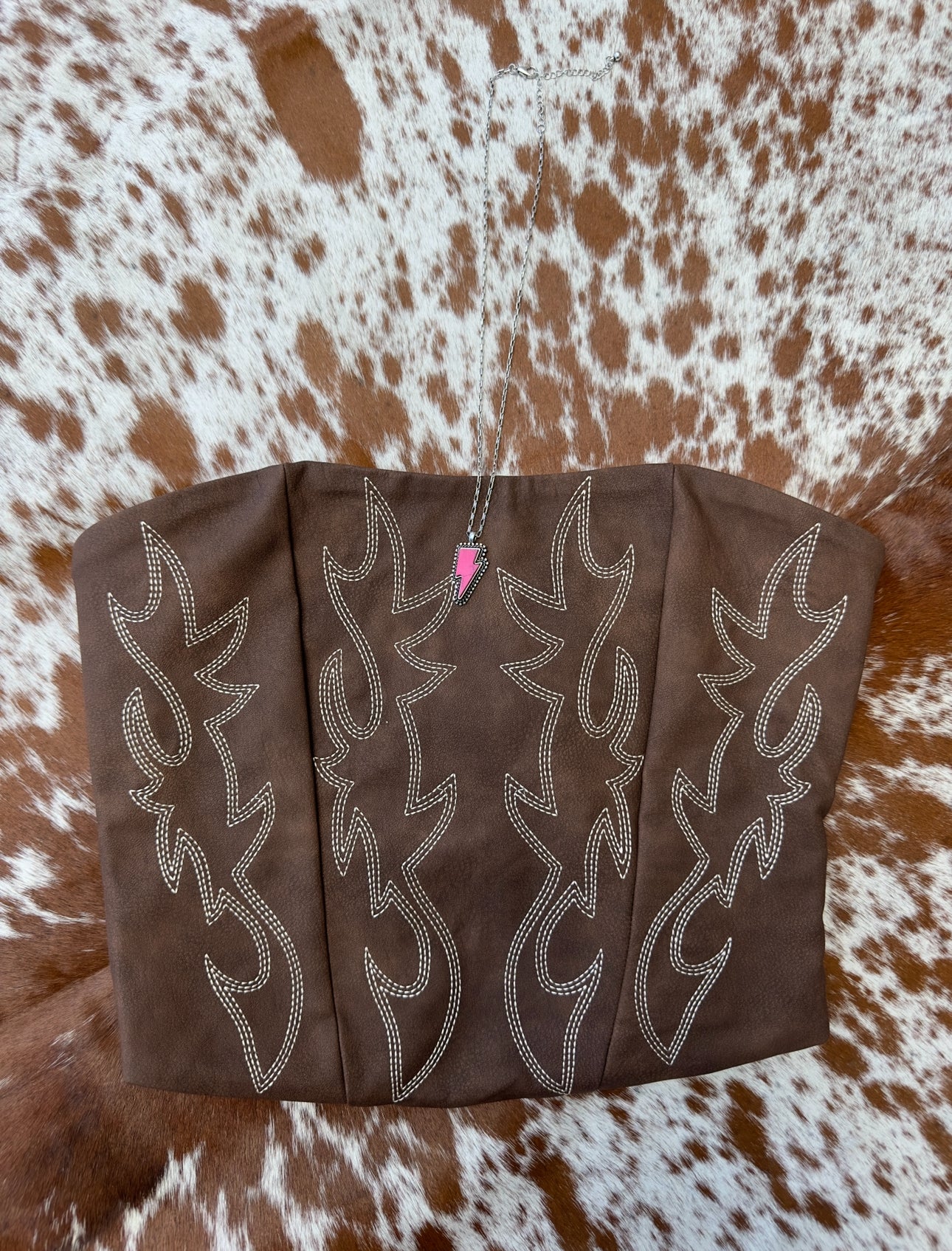 Leather Corset Top