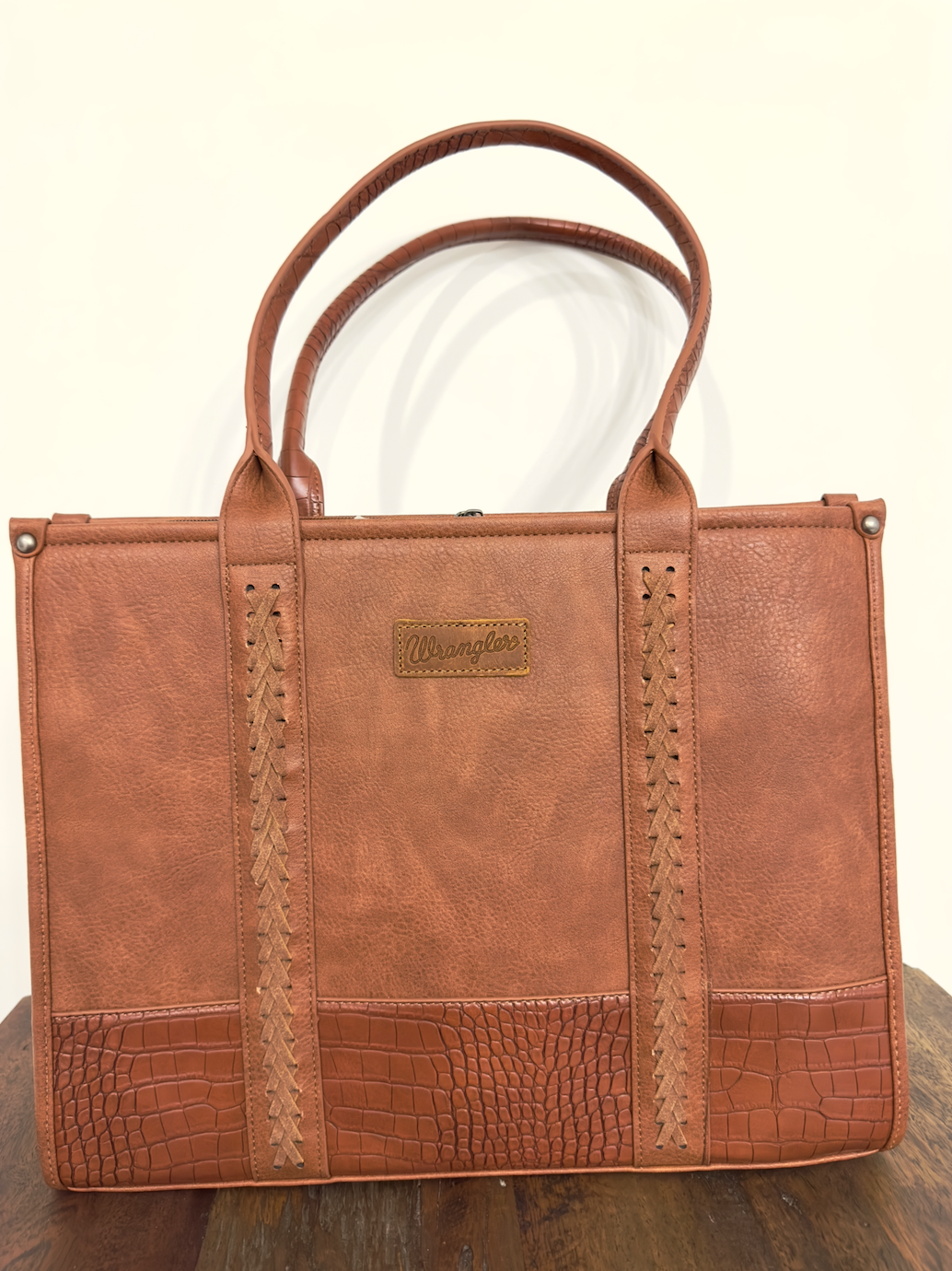 Croc Print Tote