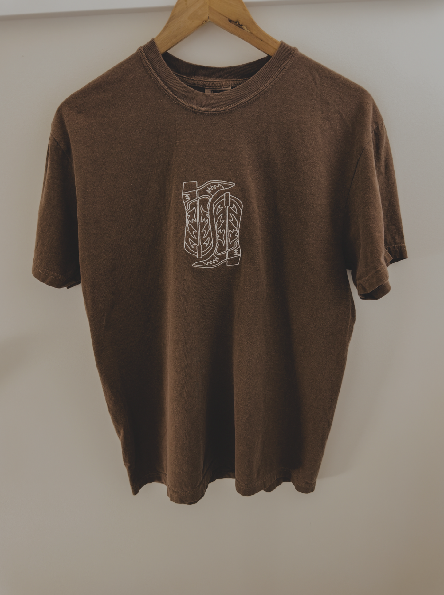 Cowboy Boots Embroidered Tee