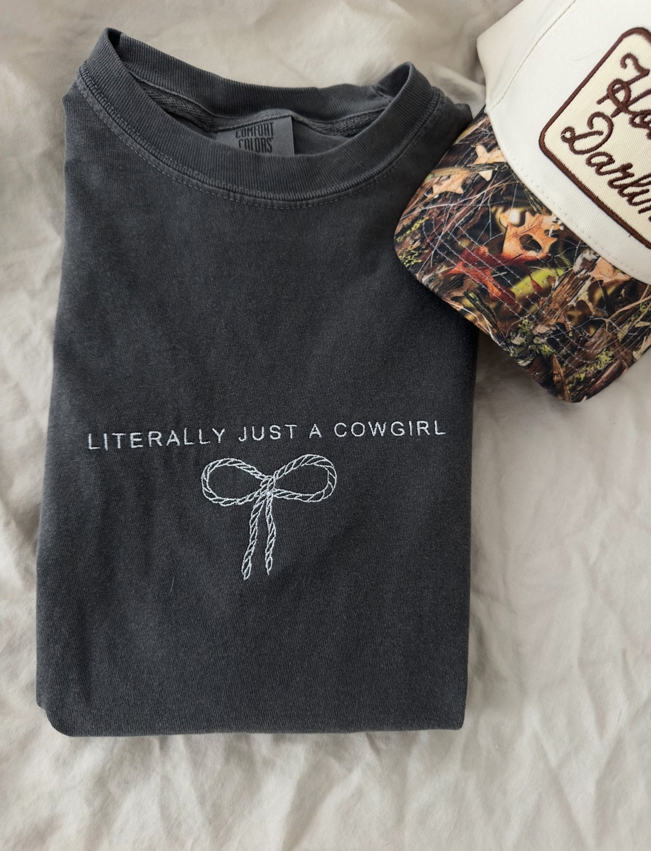 Literally Just A Cowgirl Embroidered Tee